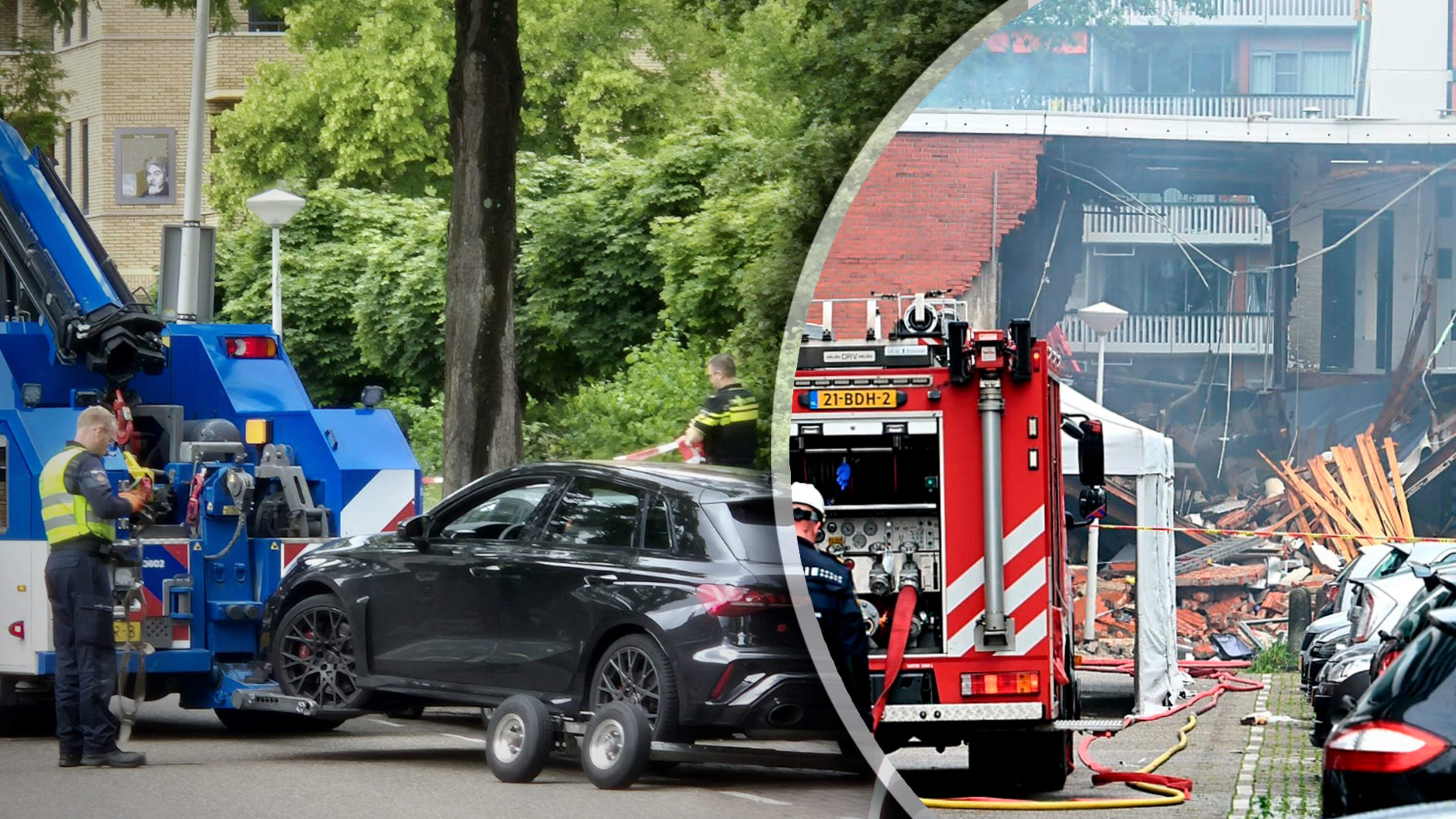 Getuigen zien jongeren rennen en Audi wegscheuren na enorme explosie in Amsterdam: ’Dit wijst op een aanslag’